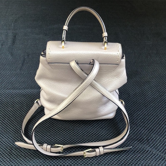 Kate Spade pebbled leather backpack purse, taupe - Picture 3 of 9